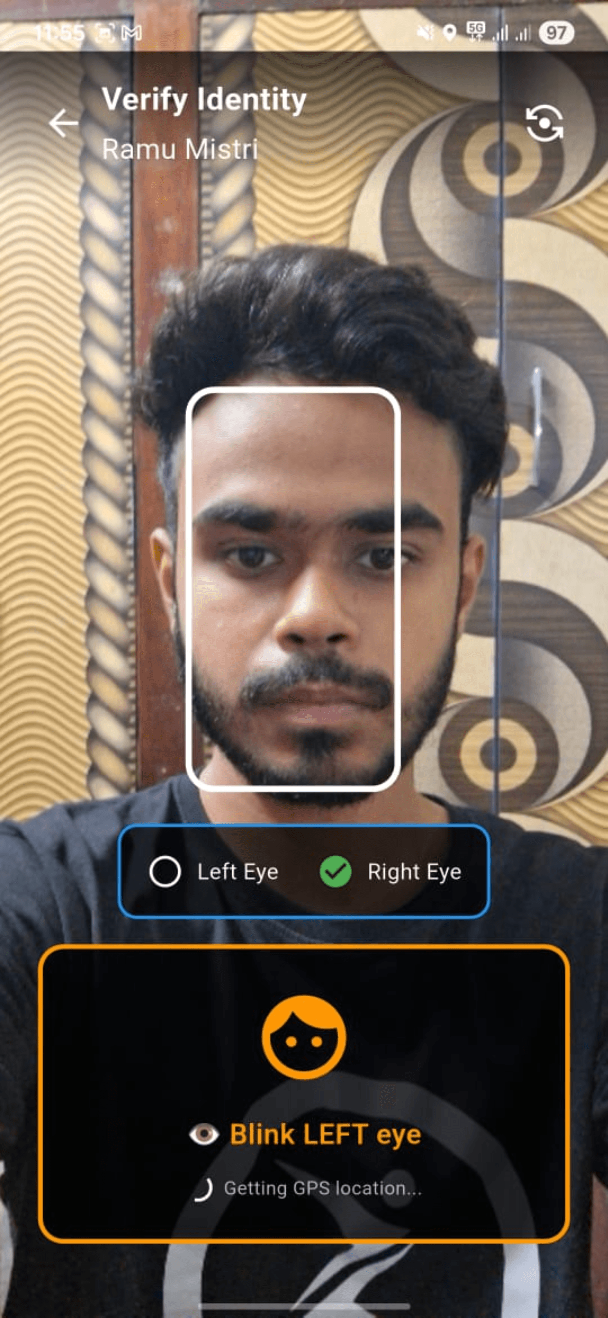Face recognition attendance verification